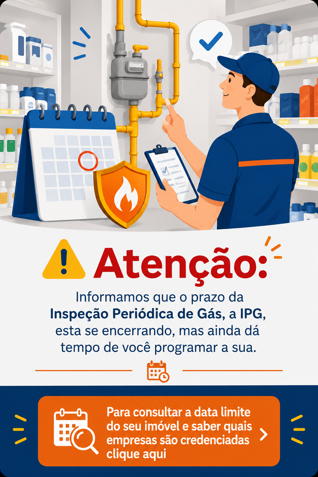 Última chance para quitar sua dívida de gás com até 50% de desconto e isenção de encargos.